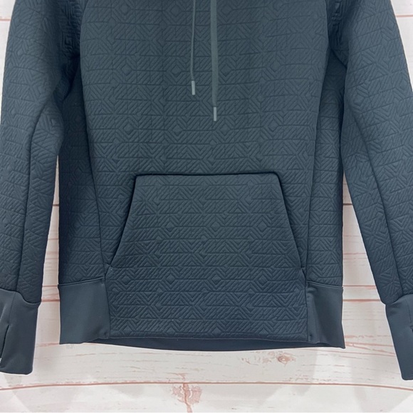 Athleta Geometric Jacquard Elevation Asymmetrical Mock Neck Pullover Sweatshirt - Picture 3 of 12